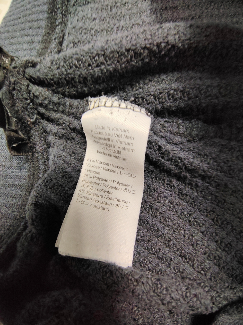 J. Crew Women's Gray Ribbed Drawstring Cropped Pants - Picture 4 of 7